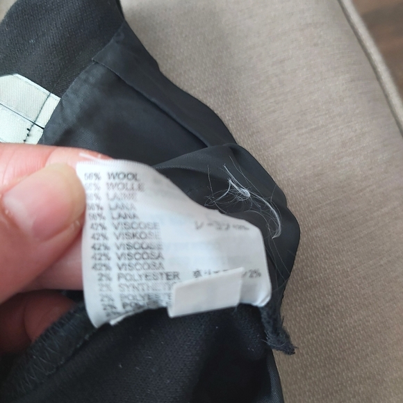 vintage Aquascutum England black wool pencil skirt midi - Picture 15 of 16